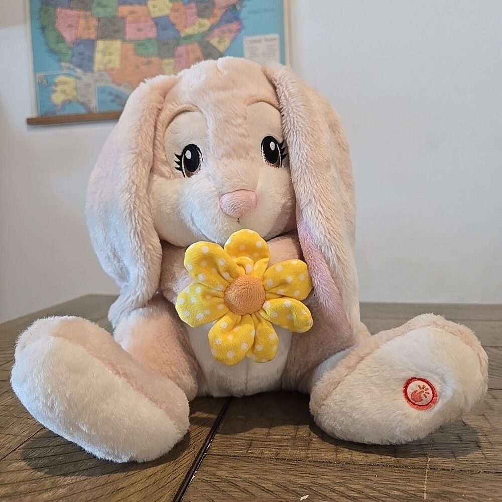Hallmark You Are My Sunshine Singing Bunny Rabbit Tan Easter Floppy Ears 11”